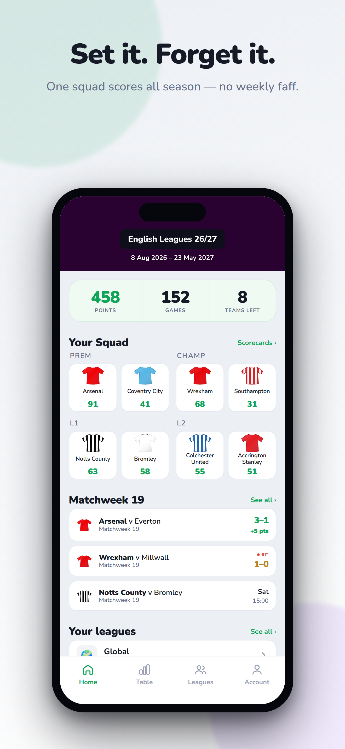 24pts Football app screenshot